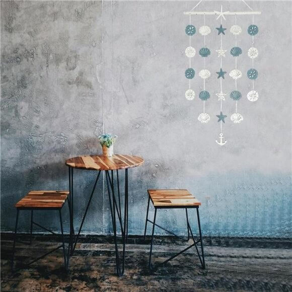 Coastal Starfish Nautical Wall Decor Anchor Seashell Beach Bathroom Art 28x16 - Picture 6 of 8